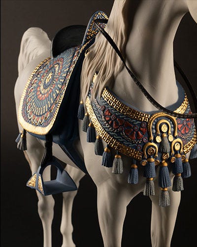 Details of sculpture Arabian Horse