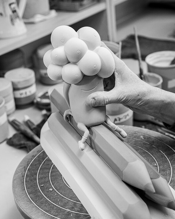 Glazing porcelain components