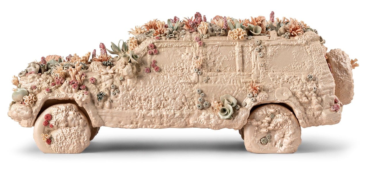 Main view of the artwork 'The Coral Car'