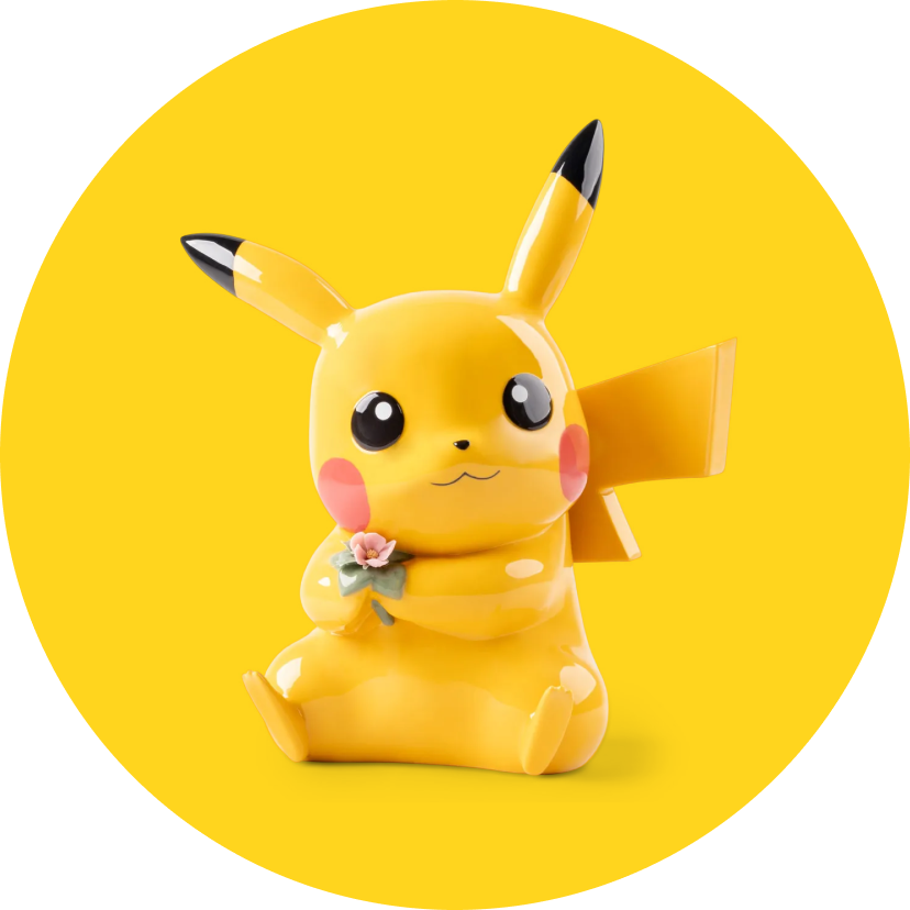 ポケモン フィギュア 限定版｜リヤドロ磁器 ピカチュウ＆イーブイ