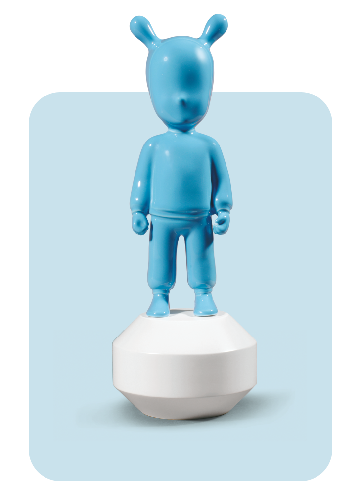 The Blue Guest sculpture
