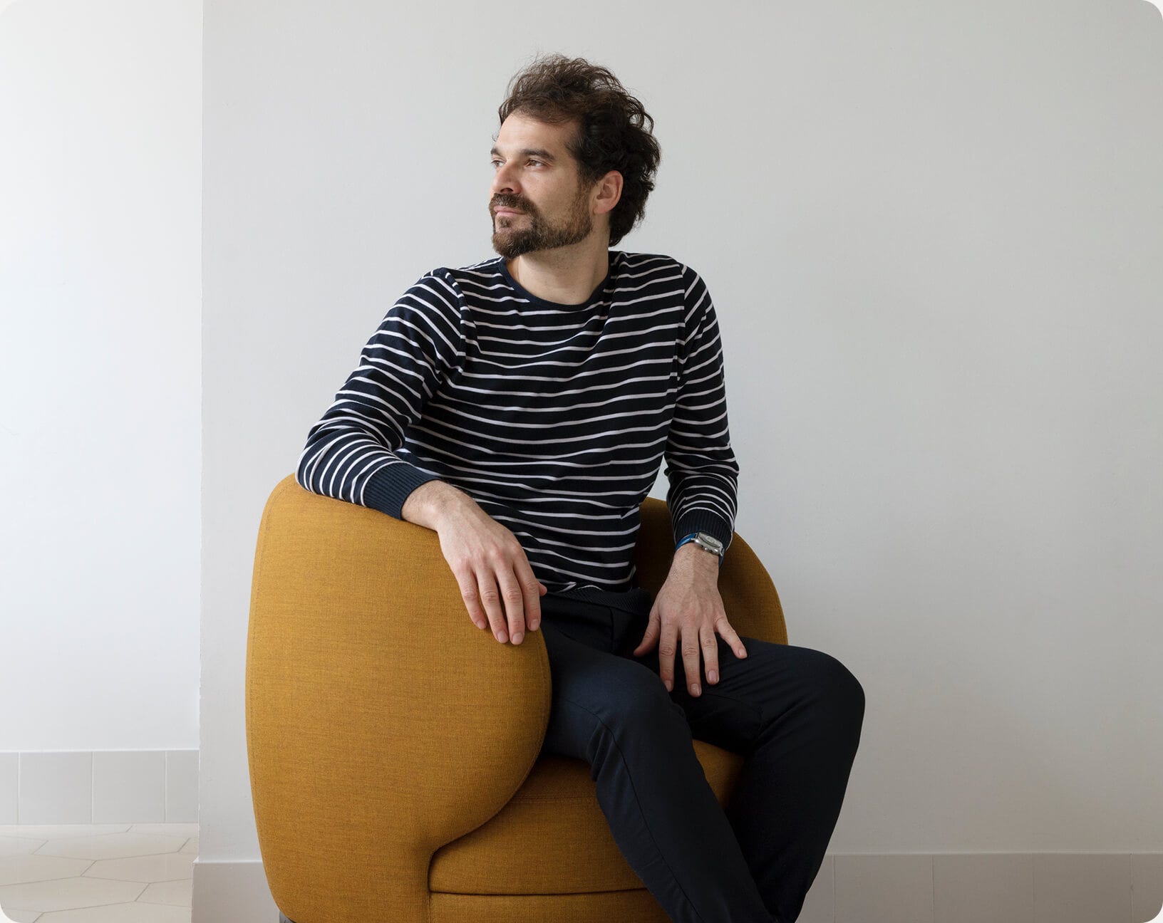 Jaime Hayon seated for The Guest interview