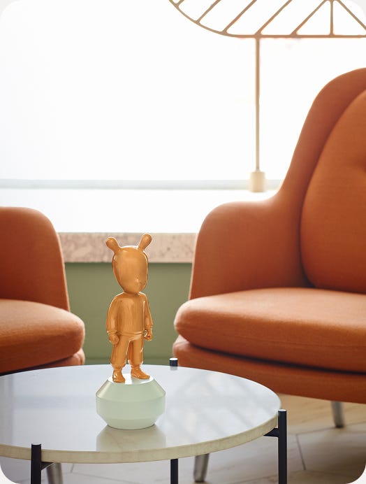The Guest displayed in an interior