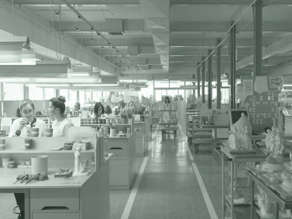 Lladró artisans in the workshop